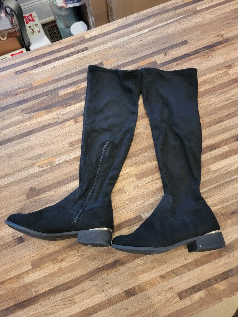 Worthington Over-the-Knee Black Faux Suede Philomena Boots